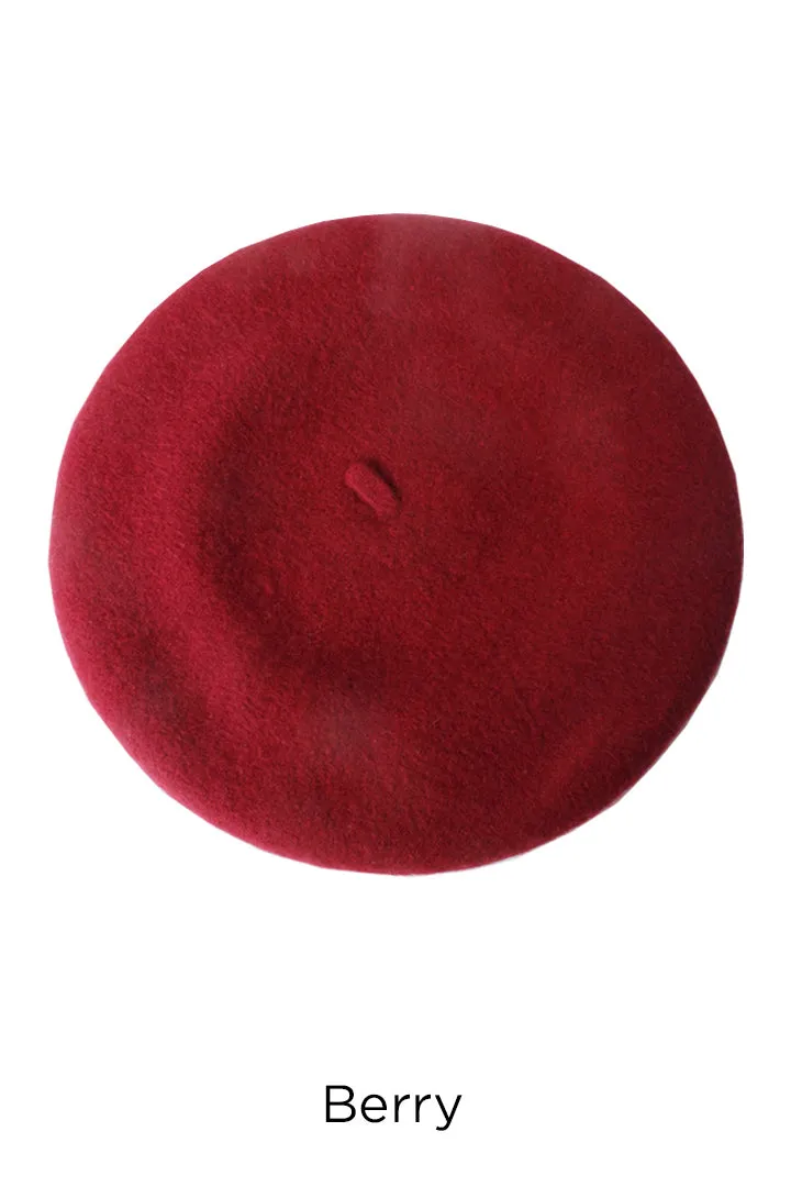 FWBRT217 - Solid Wool Beret