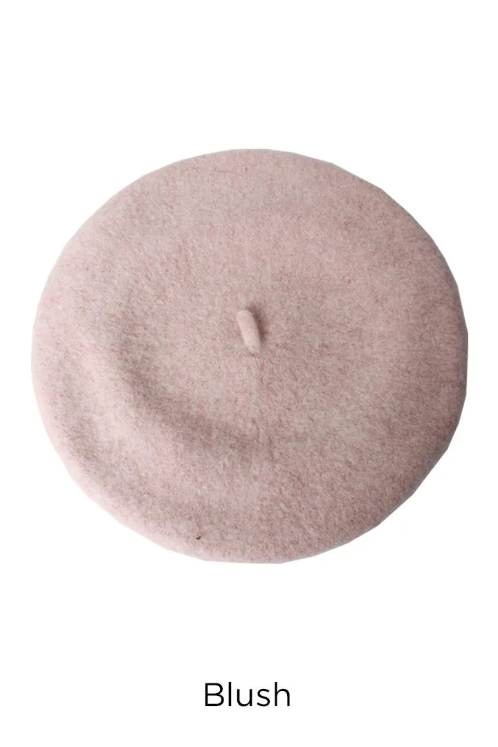 FWBRT217 - Solid Wool Beret