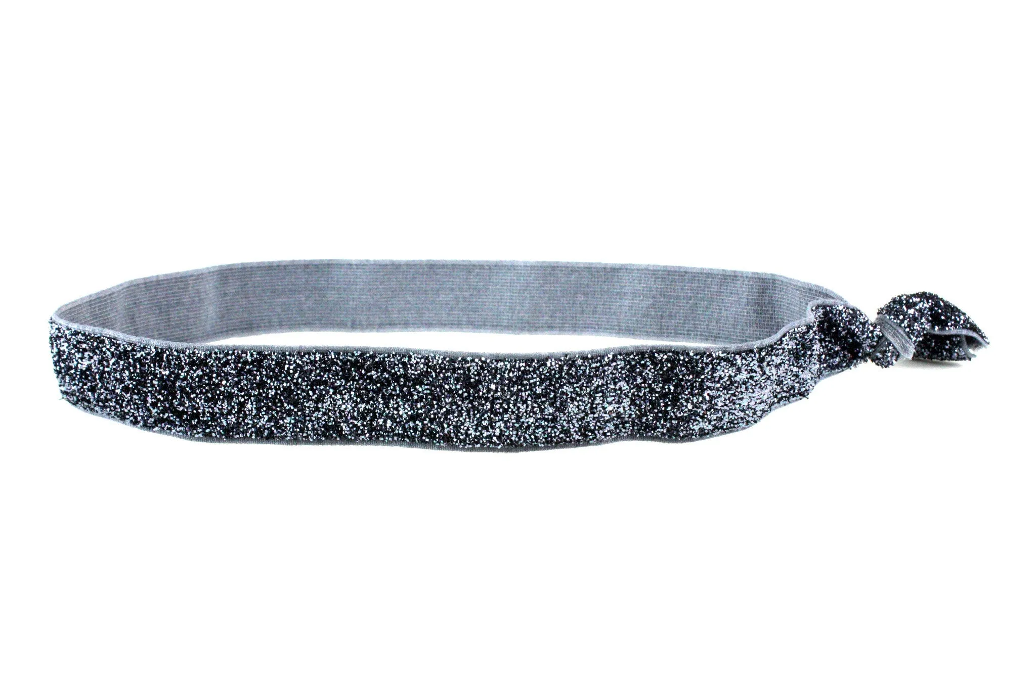 Glitter Gunmetal Elastic Headband (SKU 5050 HB)