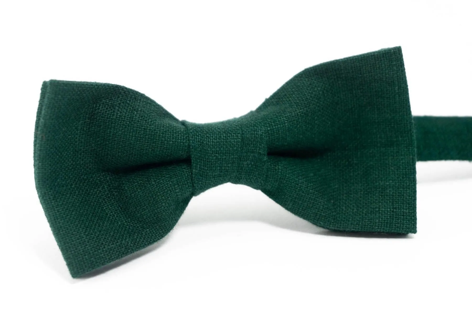 Green wedding bow tie |  Green pre-tied bow tie