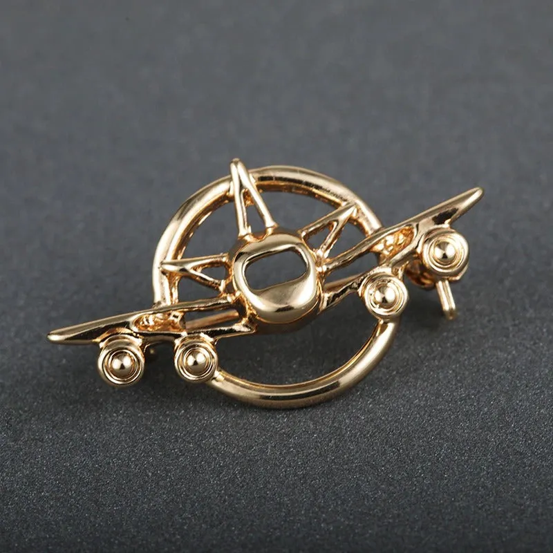 High-Fashion Style Fighter Aircraft Brooch Pins