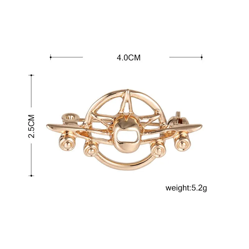 High-Fashion Style Fighter Aircraft Brooch Pins