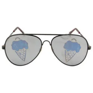 ICE SCREAM Black Aviator Sunglasses