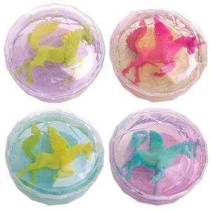 Kicko Unicorn Glitter Putty - 4 Pack - 2.25 Inch - for Kids, Sensory Play, Stress Relief