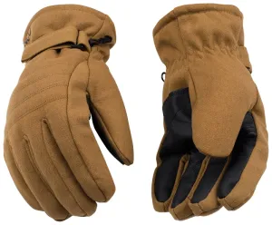 Kinco 1170-XL Ski Gloves, XL, Wing Thumb, Hook-and-Loop Cuff, Canvas, Brown :PR: QUANTITY: 1