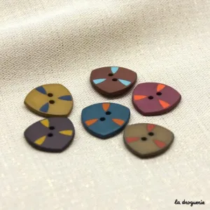 La Droguerie 20 mm Danube Triangle Button