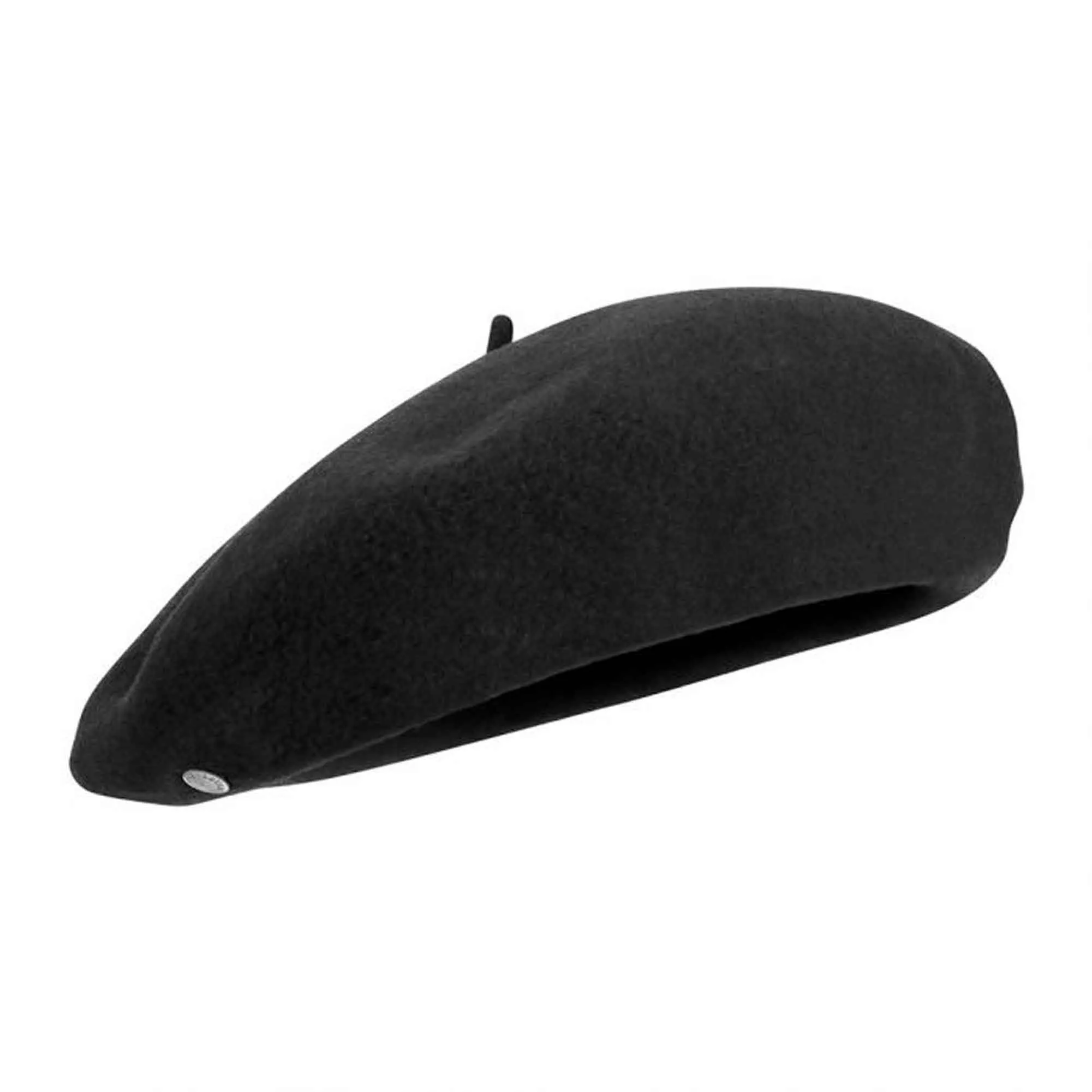 *Laulhere-France CAMPAN/ARNAGA 10" French Anglo Basque Wool Beret with Leather Sweatband, Style# 975