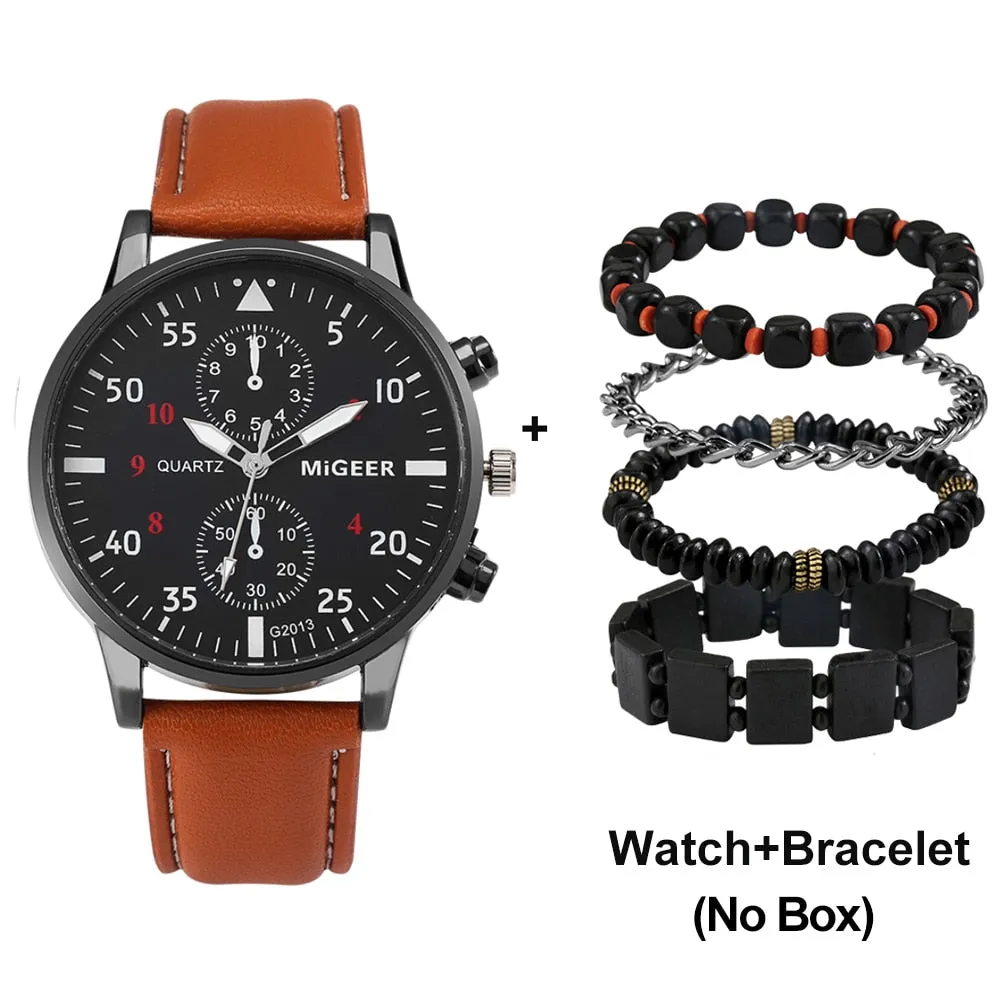 Luxury Watch and Bracelet Wrist Watche Set