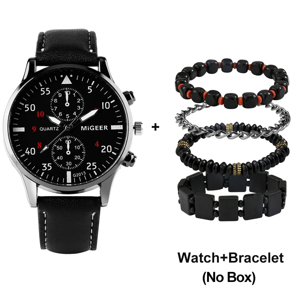 Luxury Watch and Bracelet Wrist Watche Set