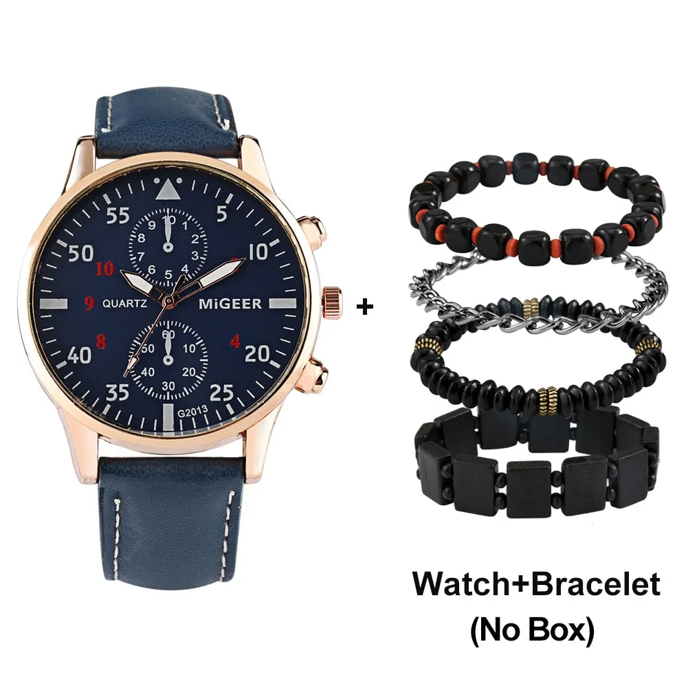 Luxury Watch and Bracelet Wrist Watche Set