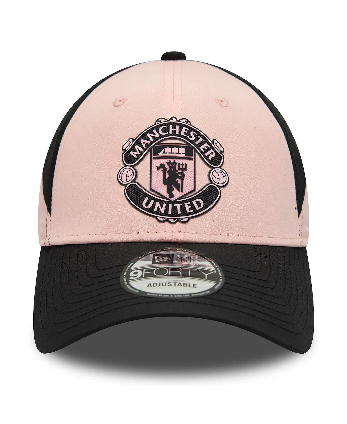 Manchester United 9FORTY New Era Men's Pink and Black Adjustable Cap