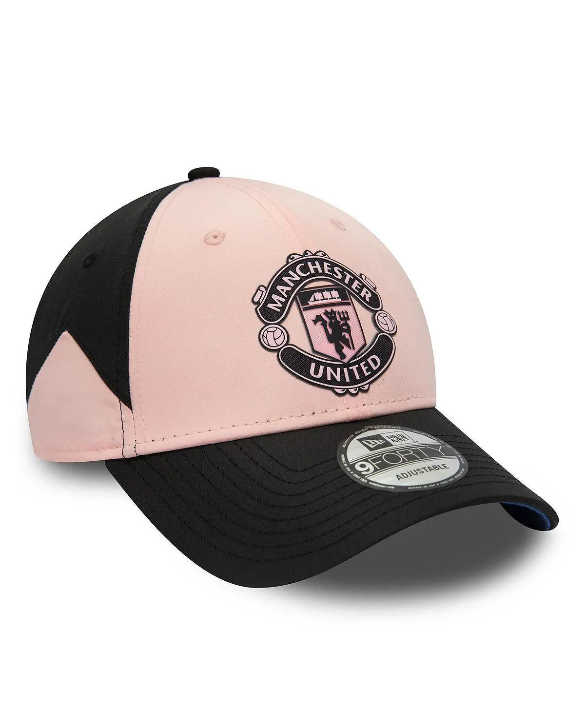 Manchester United 9FORTY New Era Men's Pink and Black Adjustable Cap