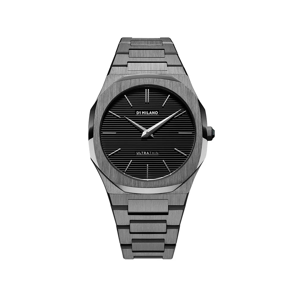 Men Ultra Thin Black 40mm Watch