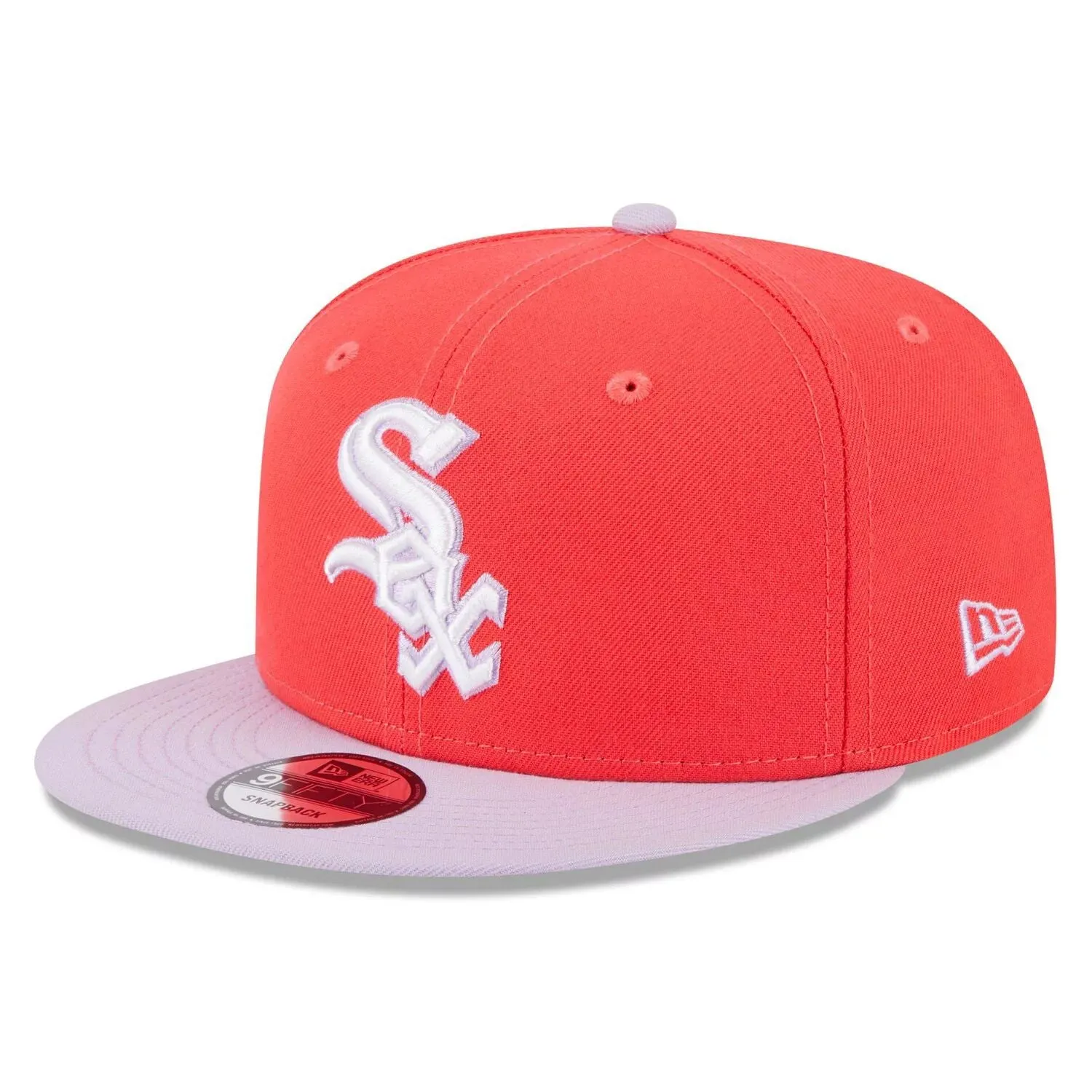 Men's Basic Two-Tone Cap New Era Red/Purple Chicago White Sox Spring Two-Tone Snapback Cap 9FIFTY