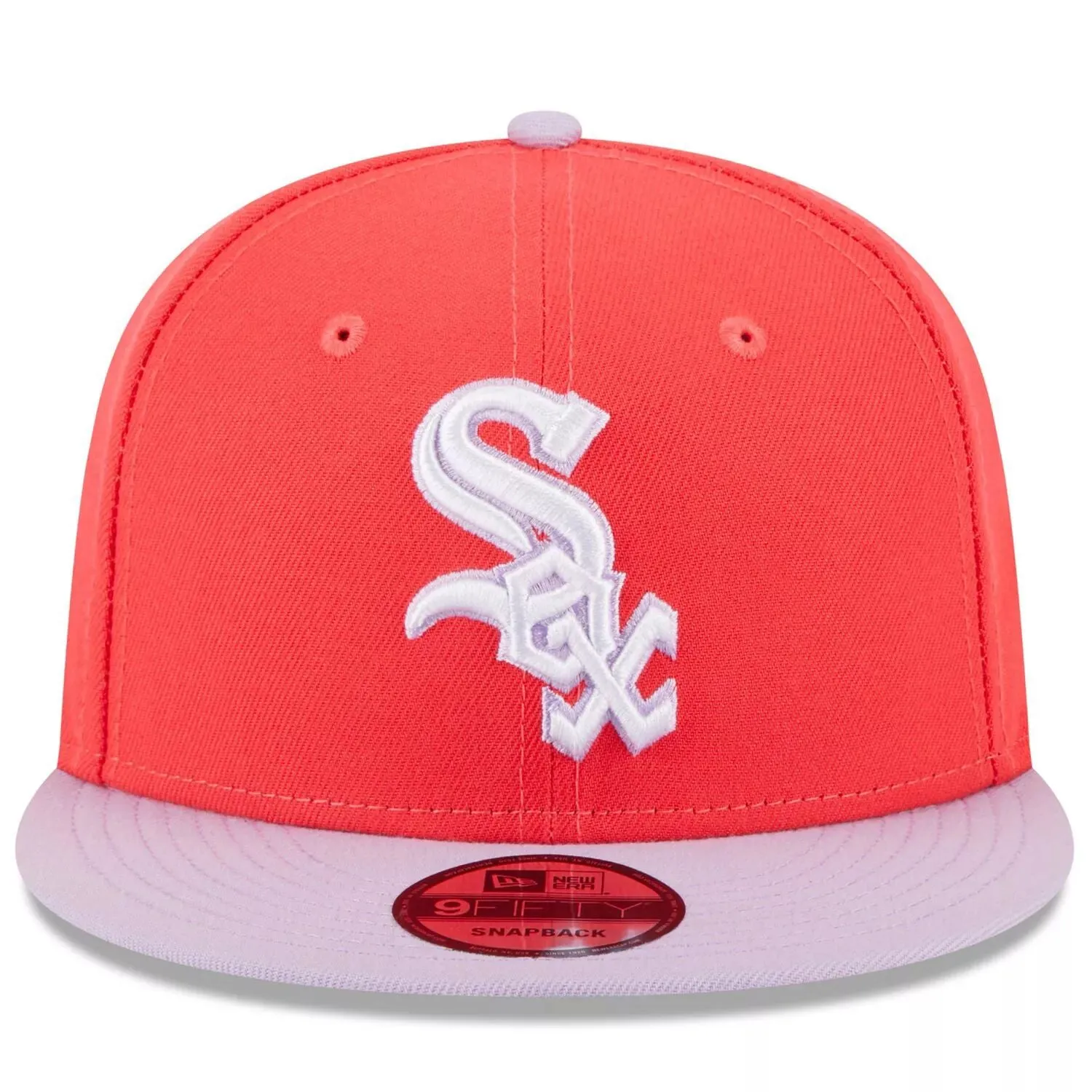 Men's Basic Two-Tone Cap New Era Red/Purple Chicago White Sox Spring Two-Tone Snapback Cap 9FIFTY