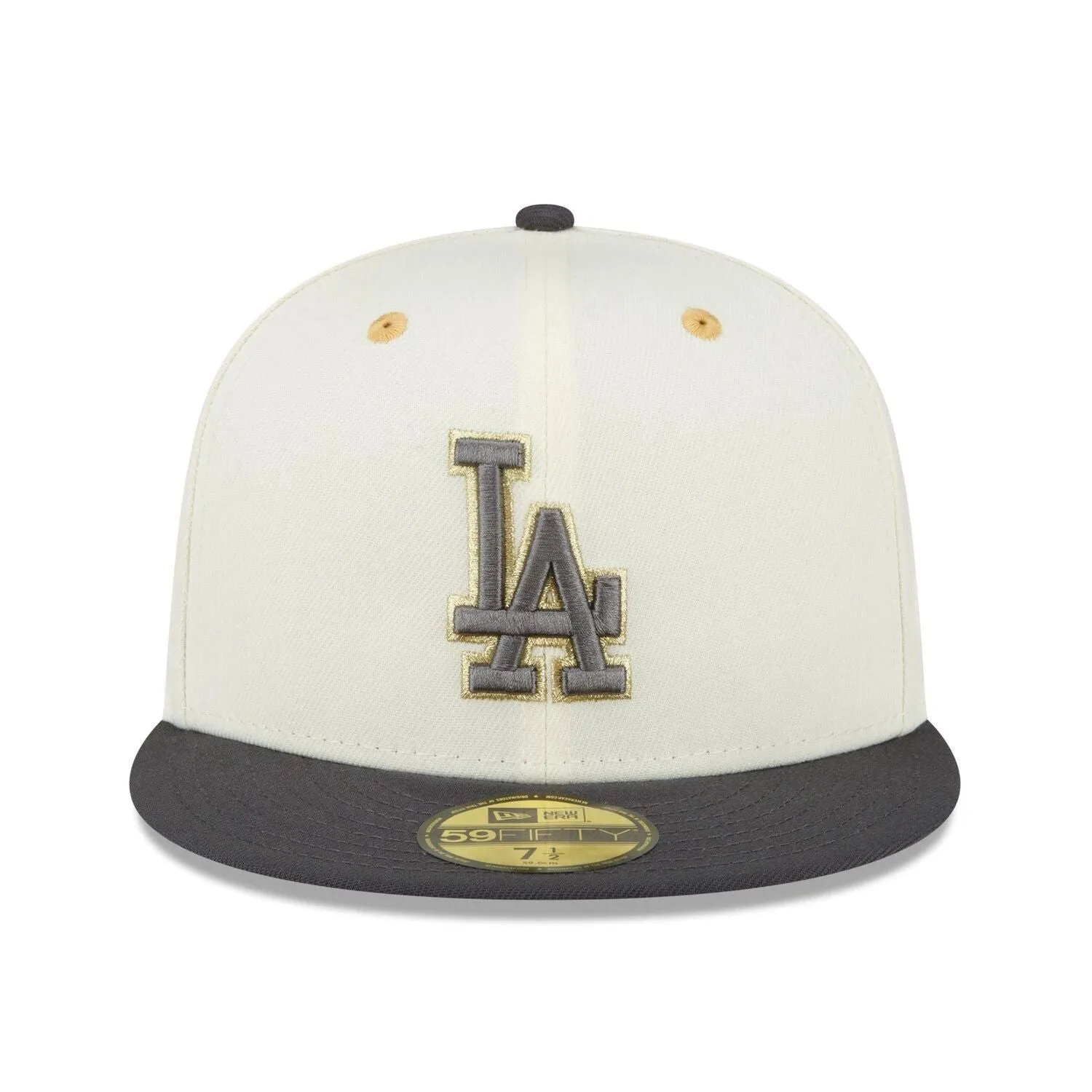 Men's New Era Cap White/Charcoal Los Angeles Dodgers 1980 MLB All-Star Game Chrome 59FIFTY Fitted Hat