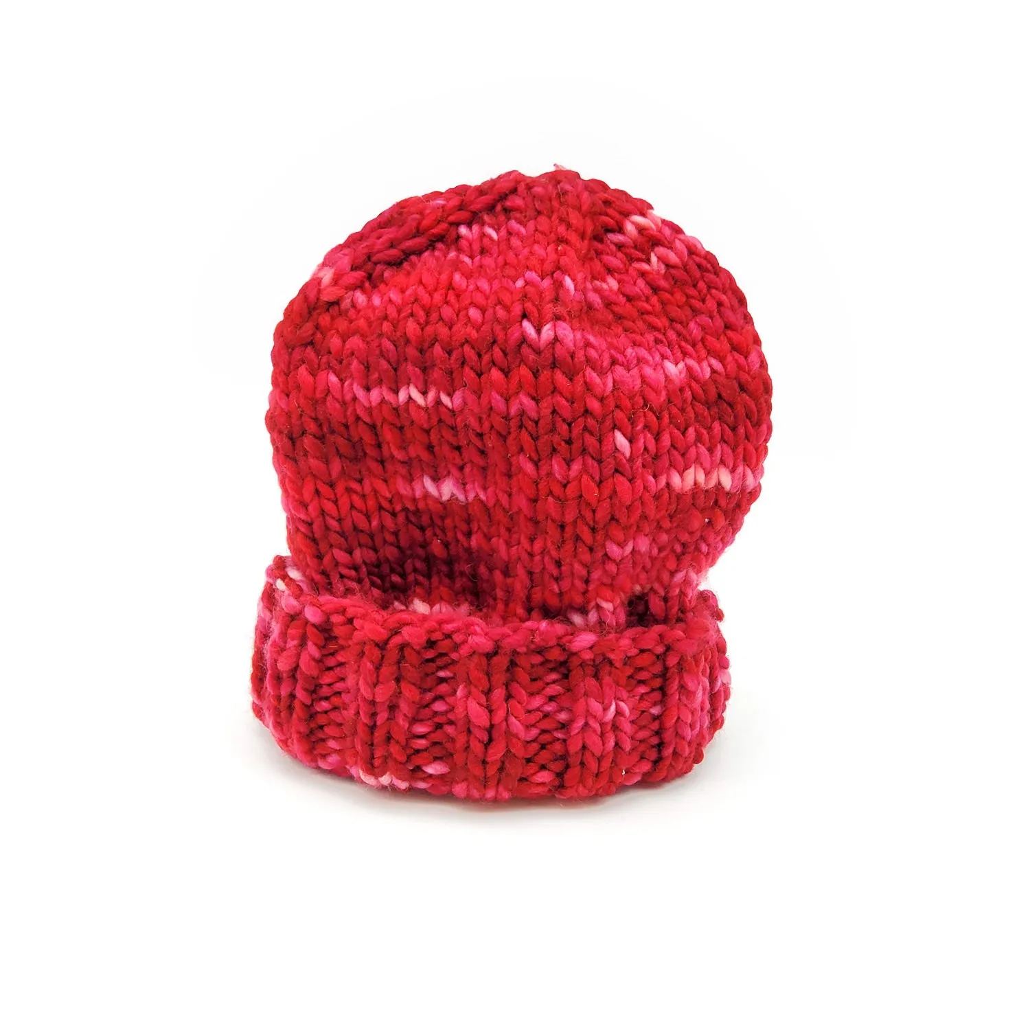 Merino Wool Red Knit Hat