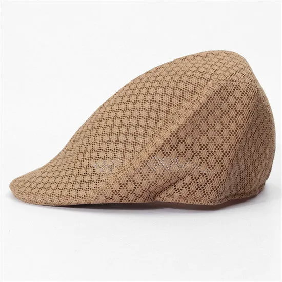 Mesh Men Beret Cap