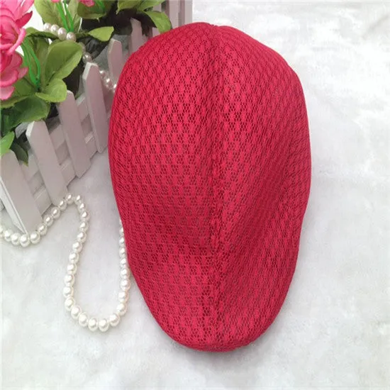 Mesh Men Beret Cap