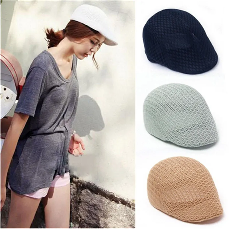 Mesh Men Beret Cap