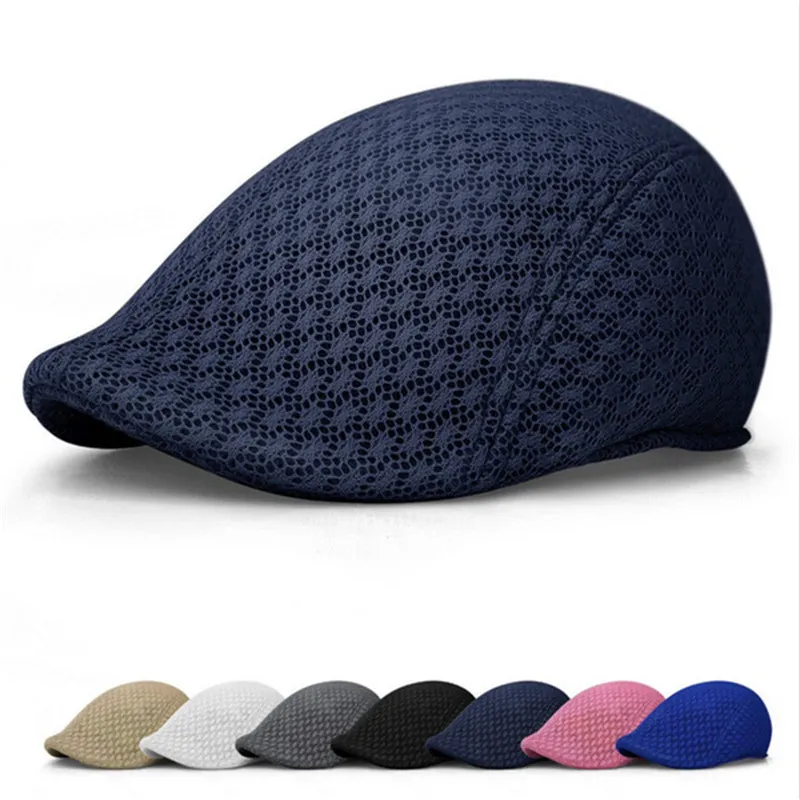 Mesh Men Beret Cap