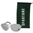 Michigan St. Spartans Aviator Sunglasses and Bag Set