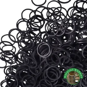 Natural Rubber Bands Value Pack - Black