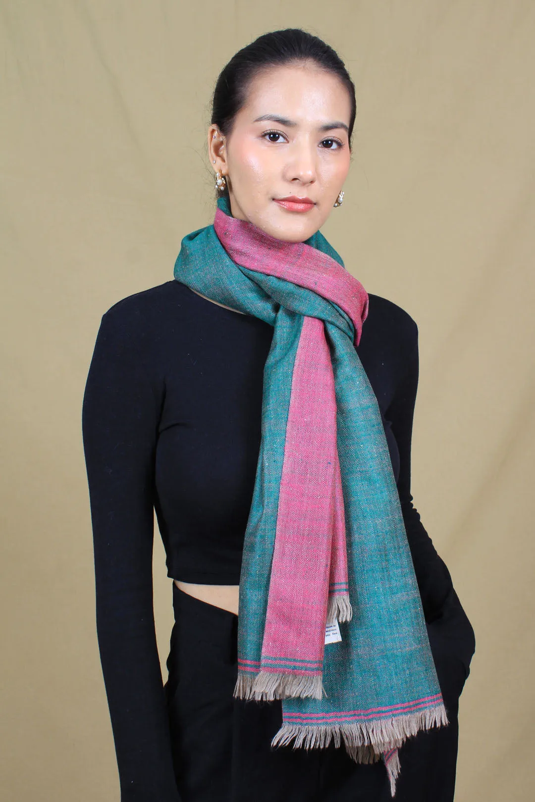 Naylah Reversible Dorukha Cashmere Stole