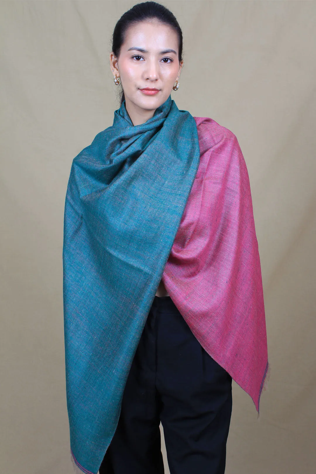 Naylah Reversible Dorukha Cashmere Stole