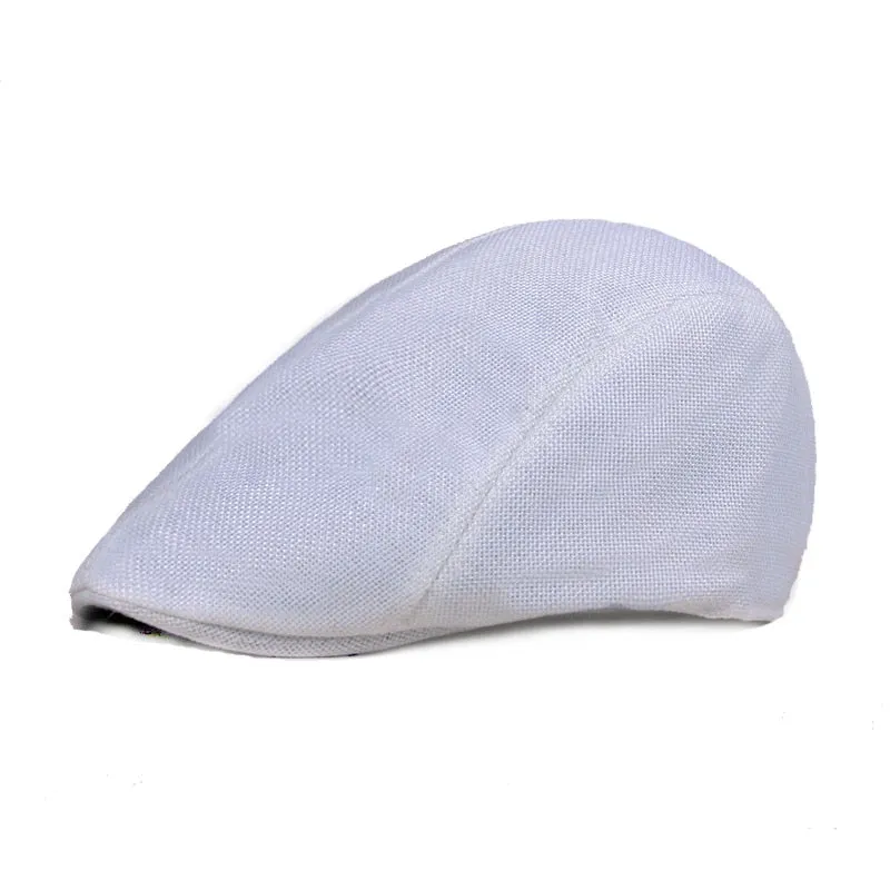 NEWBLOM Vintage Women Flat Brim Adjustable Beret Newsboy Hats