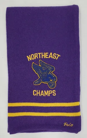 Nwt Lauren Ralph Lauren Purple North East Champs Scarf