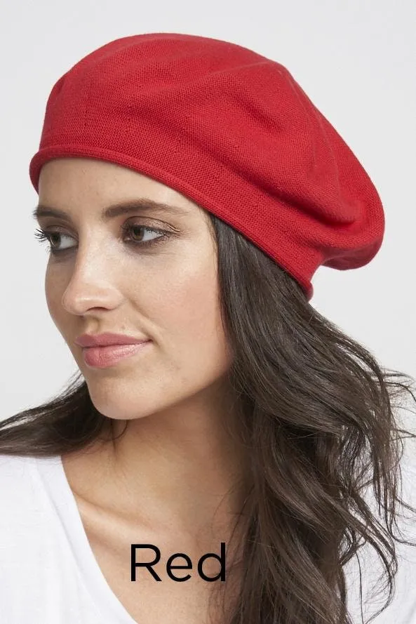 *Parkhurst 10-1/2 Inch Diameter Cotton Knit Beret, Style# 30016