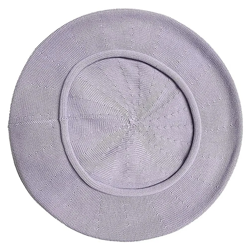 *Parkhurst 10-1/2 Inch Diameter Cotton Knit Beret, Style# 30016