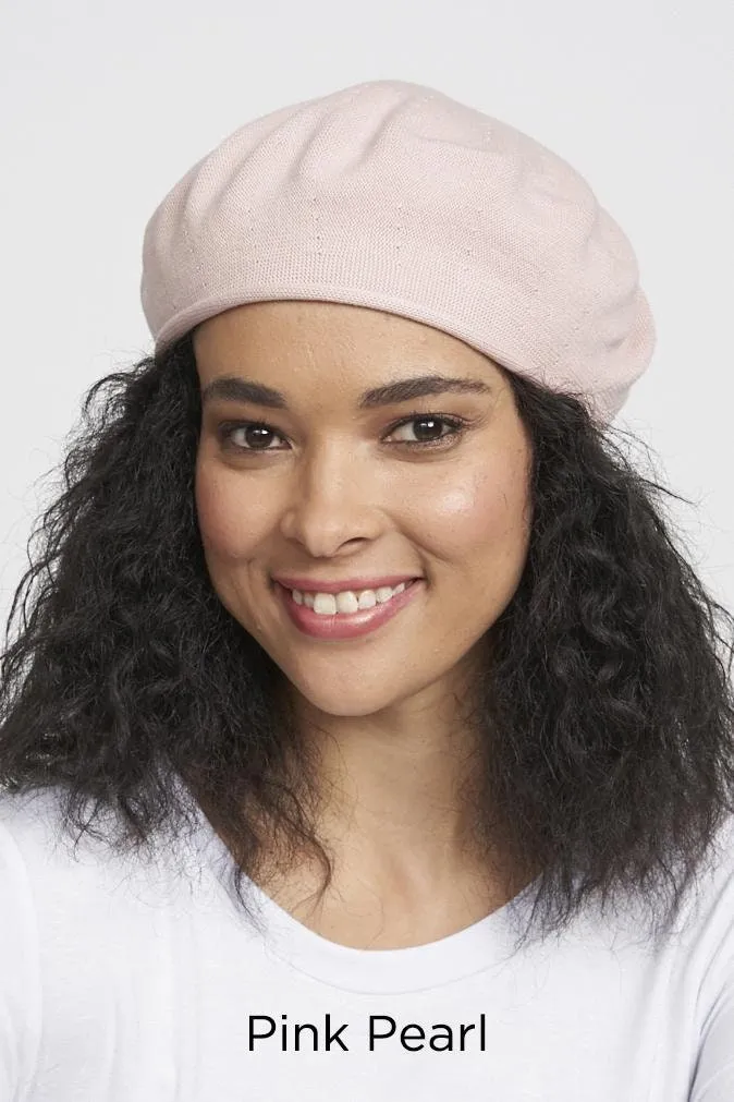 *Parkhurst 10-1/2 Inch Diameter Cotton Knit Beret, Style# 30016