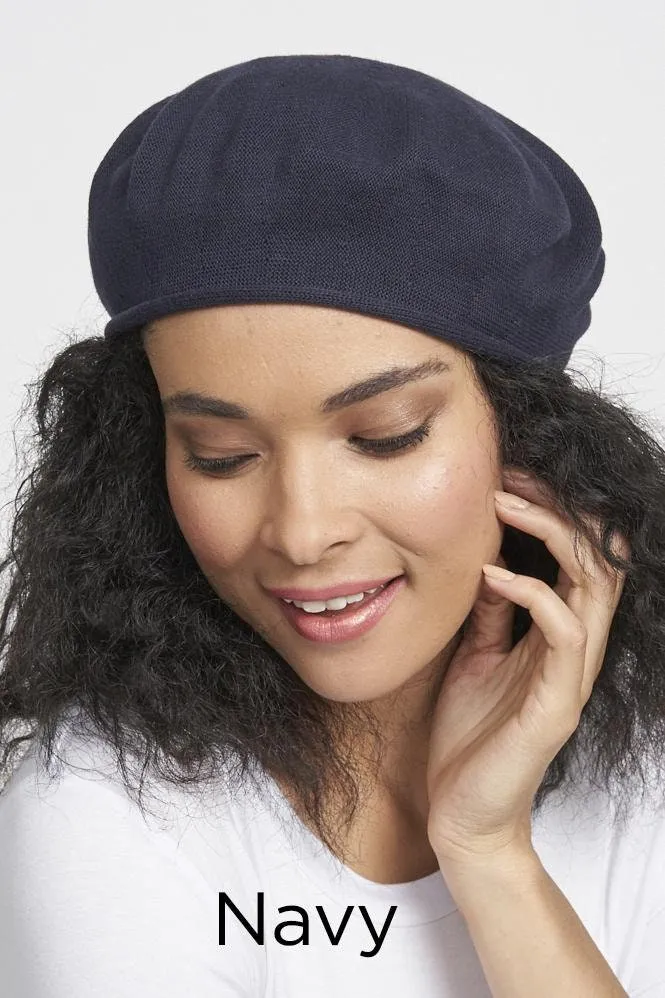 *Parkhurst 10-1/2 Inch Diameter Cotton Knit Beret, Style# 30016