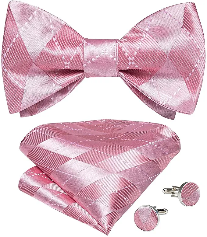 Pink Bow Tie Set-BTS481