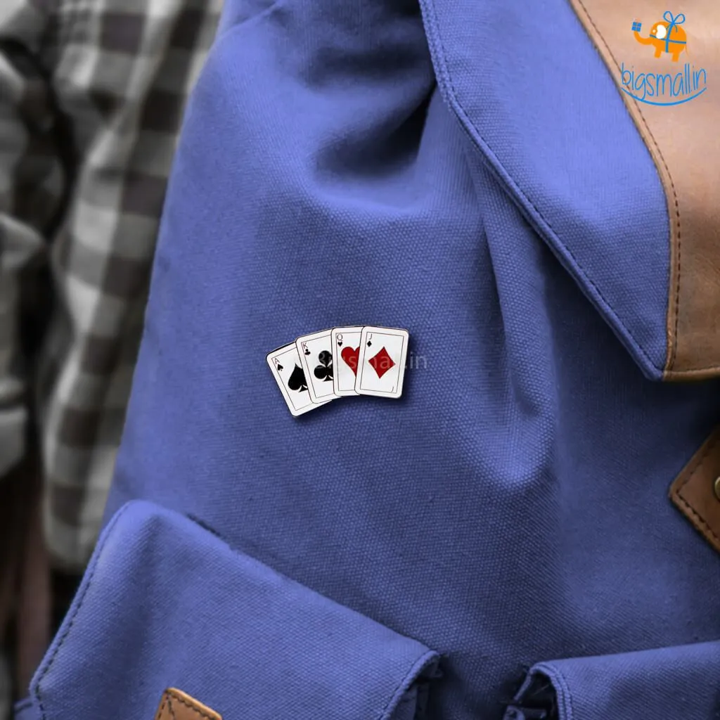 Playing Cards Lapel Pin