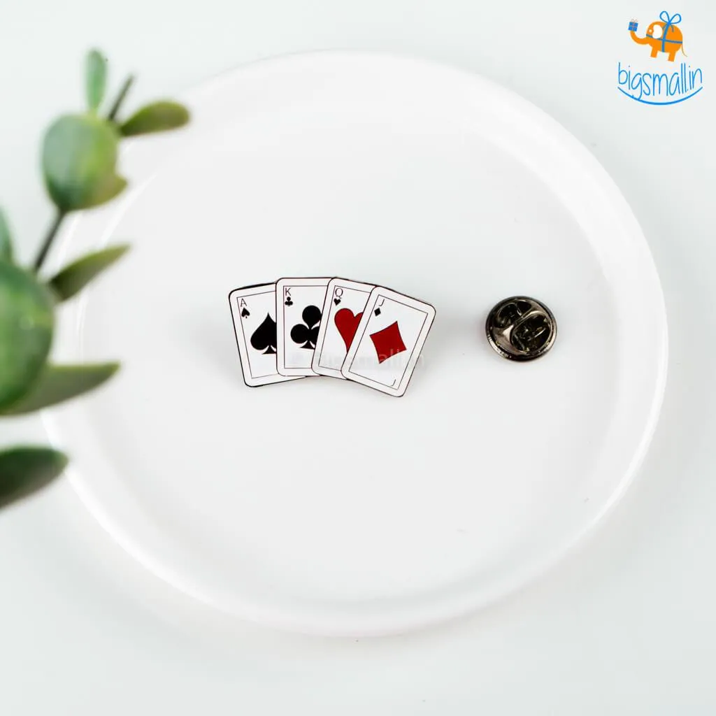 Playing Cards Lapel Pin