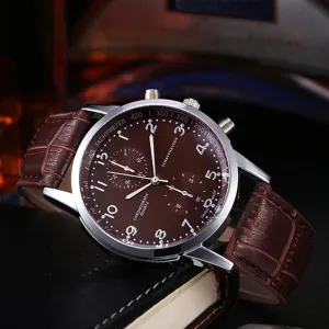 Quartz Wrist Watch With Steel Dial