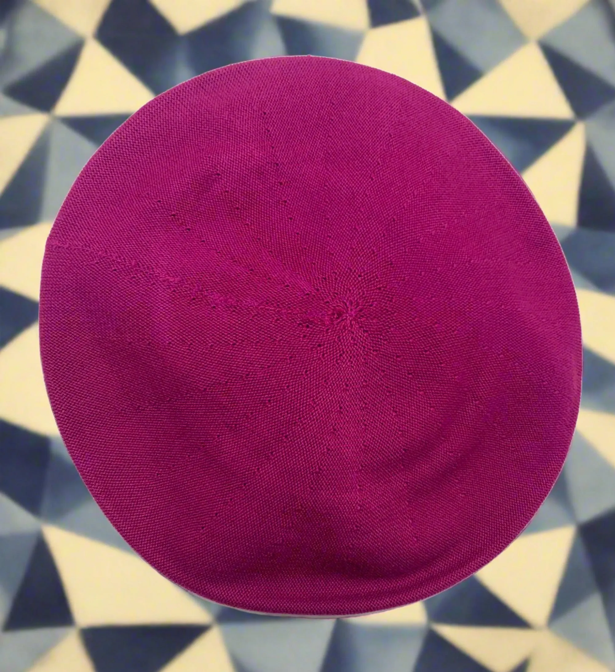 *Raspberry Cotton Classic French Beret, NEW! "The kind you find in a Secondhand Store", PARKHURST BERETS, Made In Canada, #30016