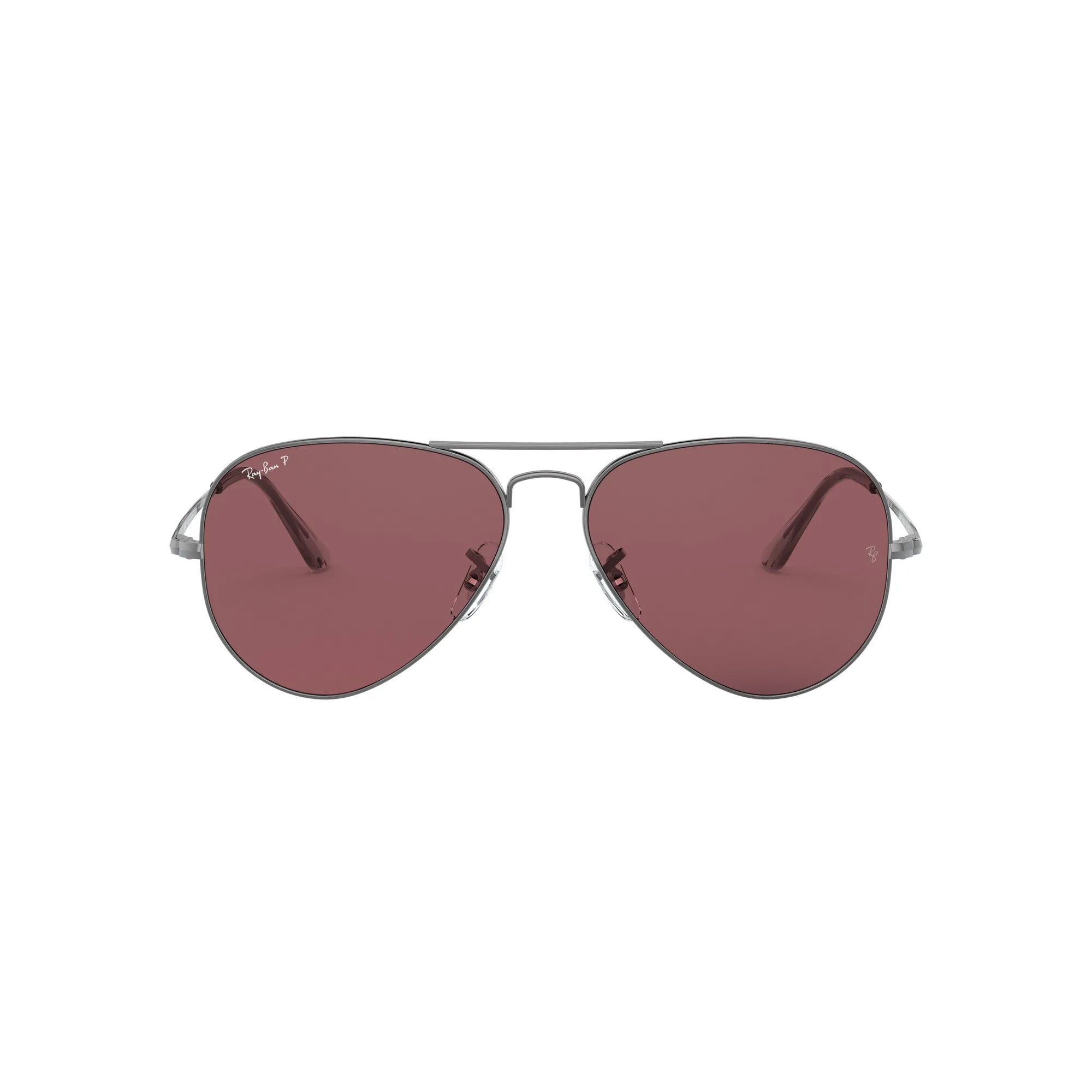 Ray Ban Polished Grey Sunglasses with Violet Classic Lenses-RB_3689_004/AF_58mm