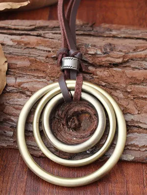 Retro Rings Necklace