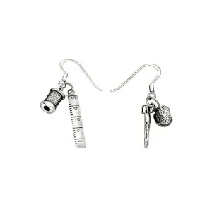 Silver Seamstress Earrings