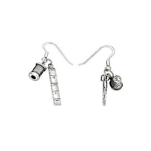 Silver Seamstress Earrings