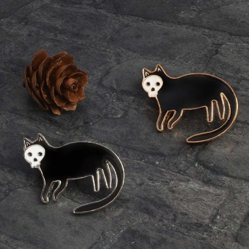 Skeleton Pin Brooches