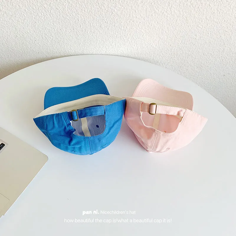 Spring and Autumn Baby Baseball Cap Thin Candy-Colored Sun Protection Sunshade Hat Children's Style Peaked Cap for Boys and Girls