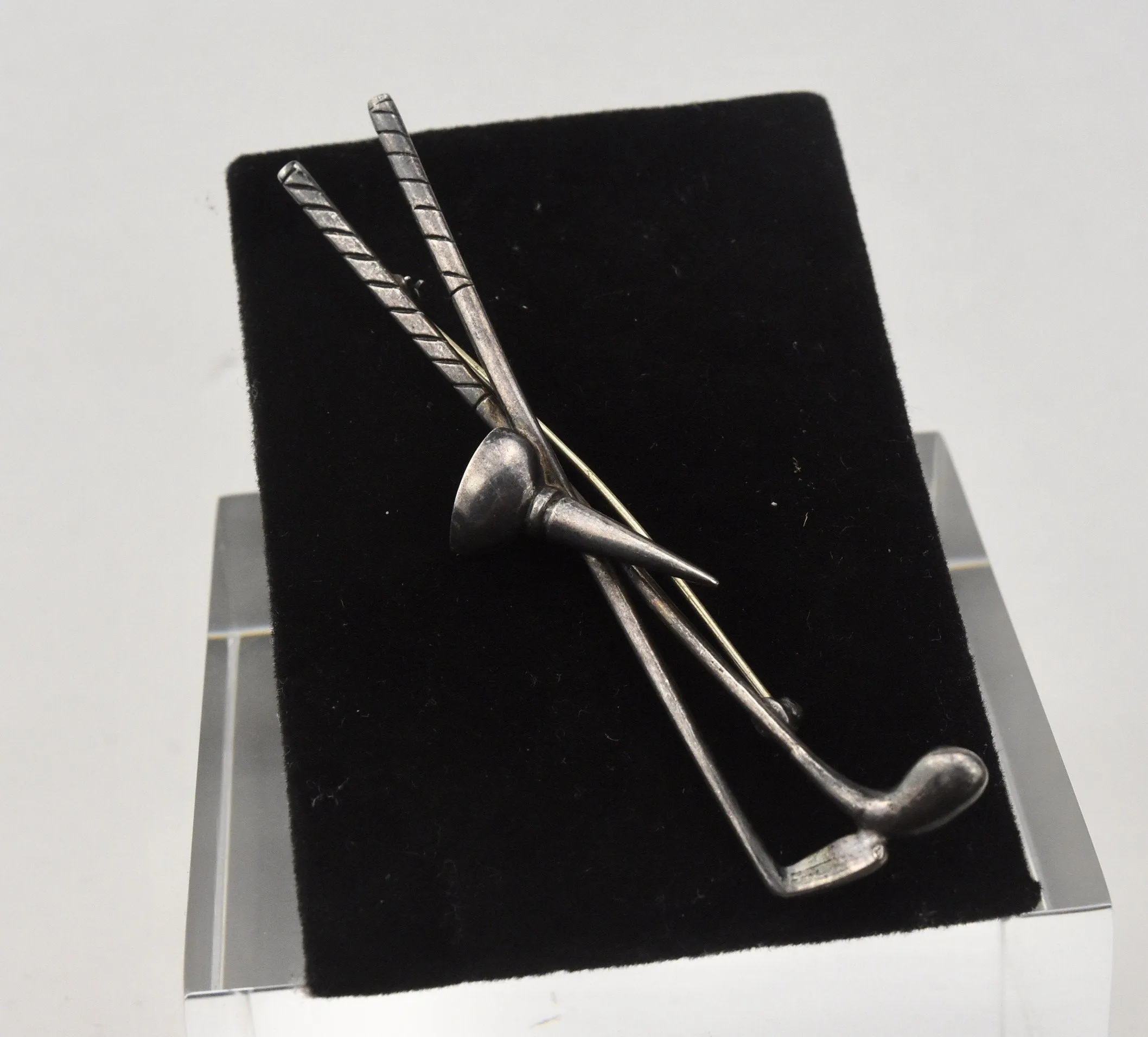 Sterling Silver Golf Brooch