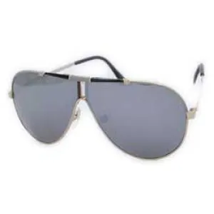 THE MARK Gold/Gray Aviator Sunglasses