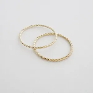 Twisted Rope Rings