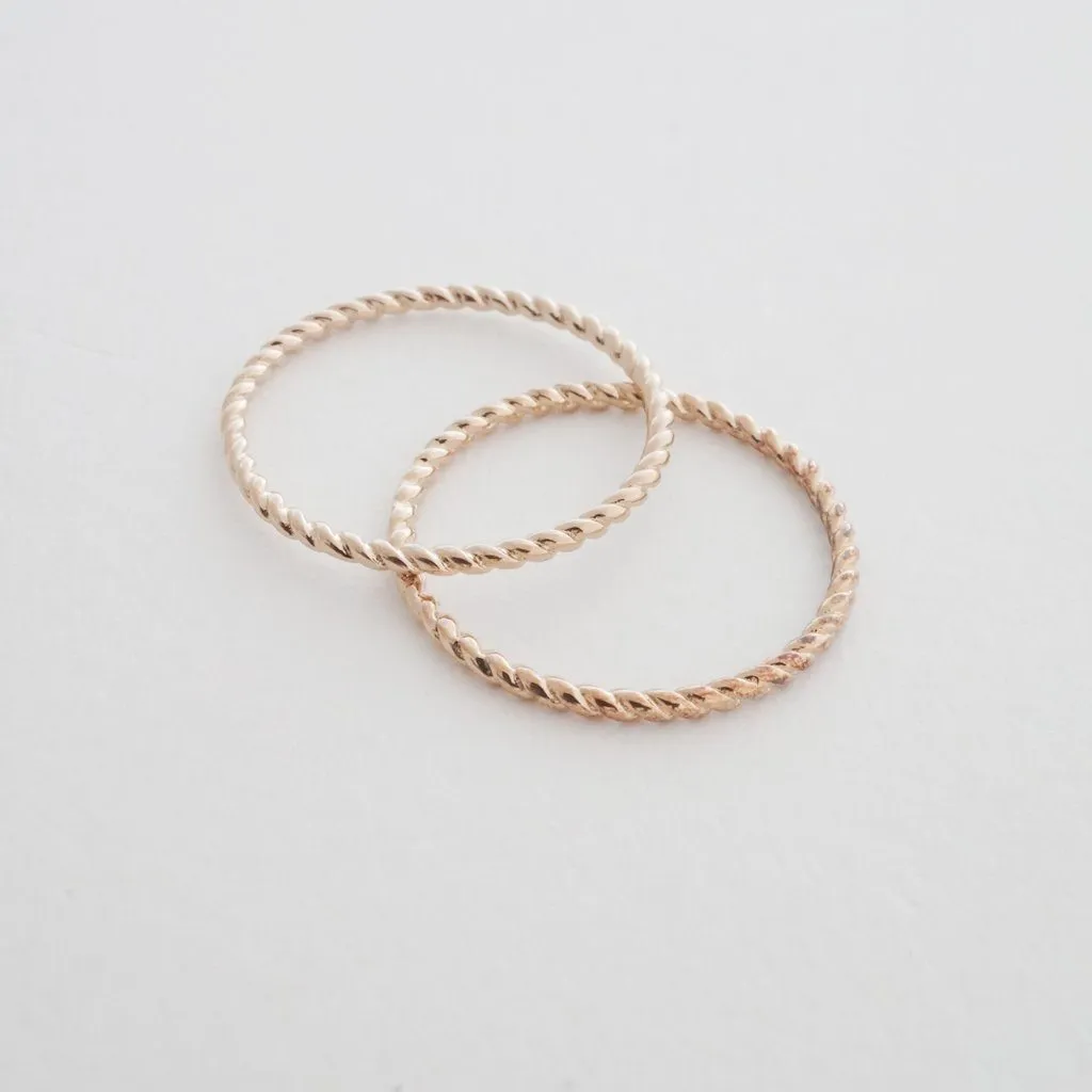 Twisted Rope Rings